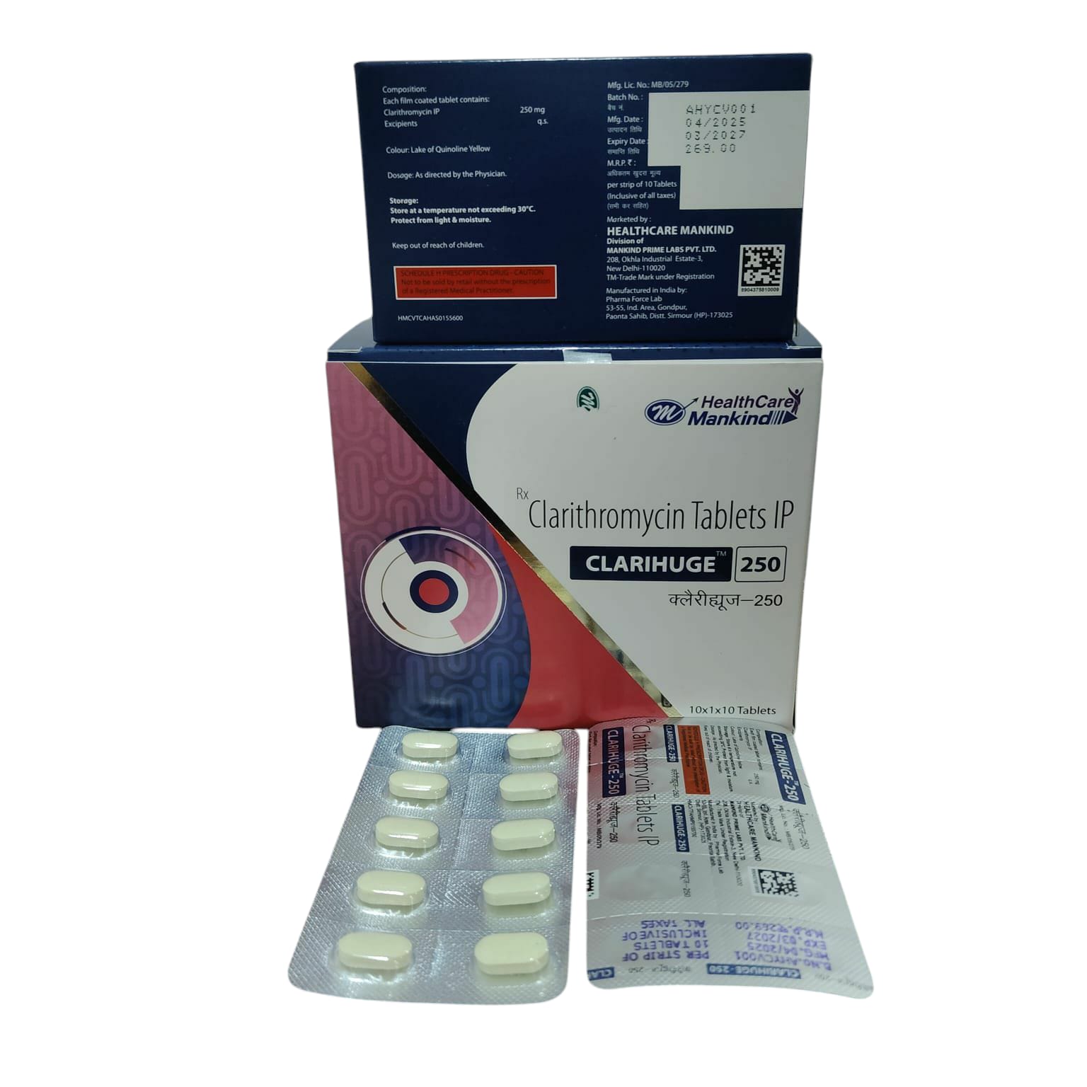 CLARIHUGE-250 TABLETS