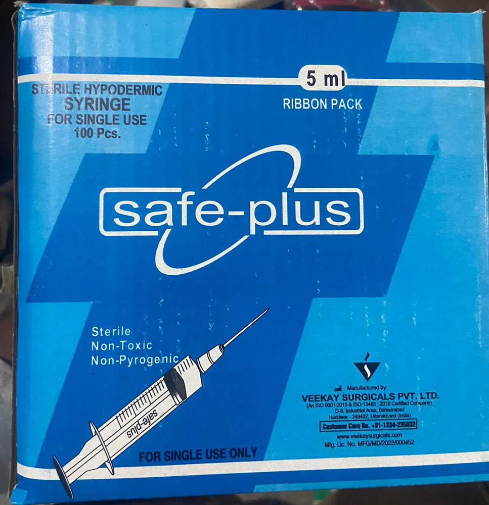 SAFE PLUS 5ML SYRINGE