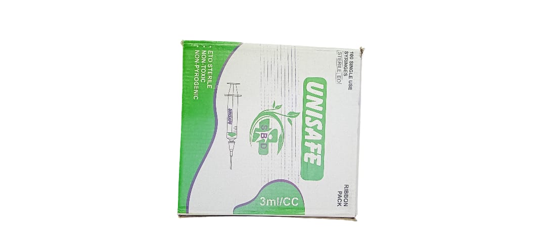 SYRINGE 3ML UNISAFE