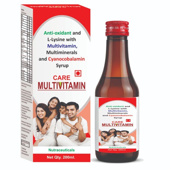 CARE MULTIVITAMIN SYRUP 200ML