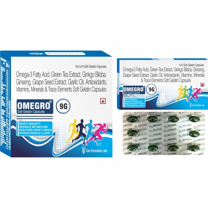 OMEGRO-9G Softgel Cap